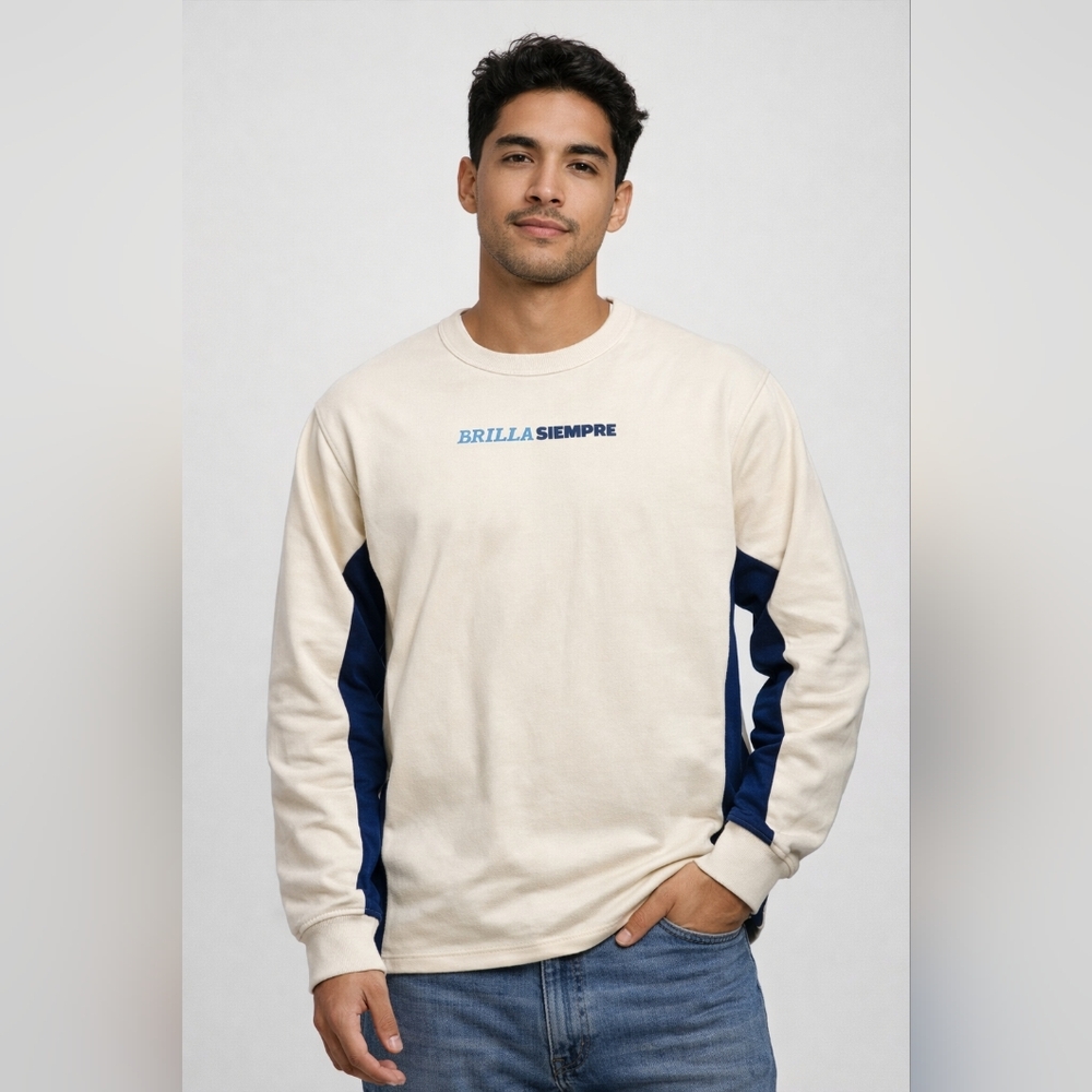 Latino Heritage Month Cream Graphic Sweatshirt Medium NWT